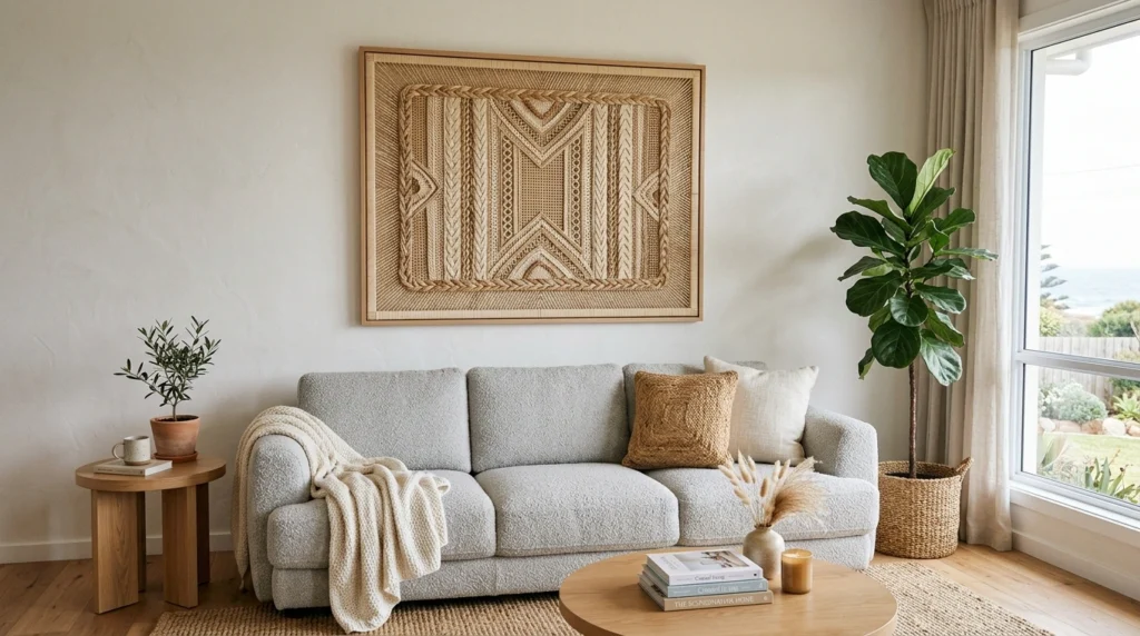 16. Woven Rattan and Cane Wall Tapestries