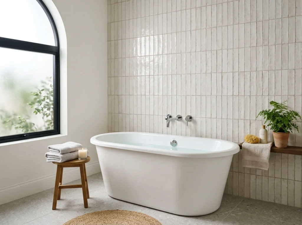 16. Micro-Bathroom Space Saver Tub
