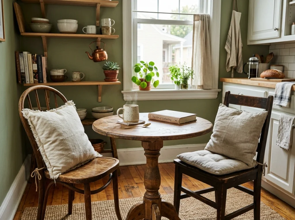 17. A Small, Cozy Dining Nook or Bistro Table