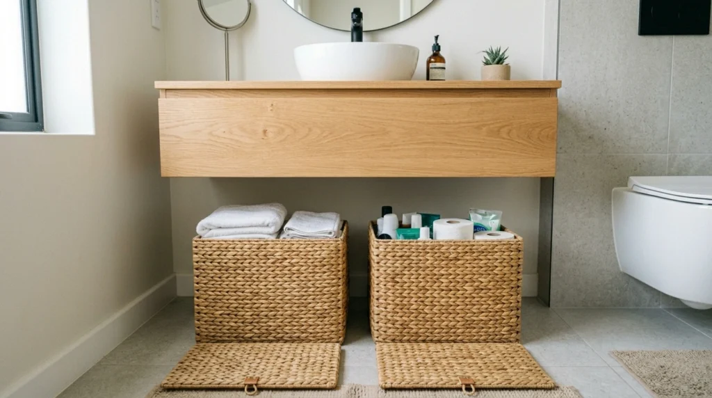 17. Cozy Woven Seagrass Storage Baskets