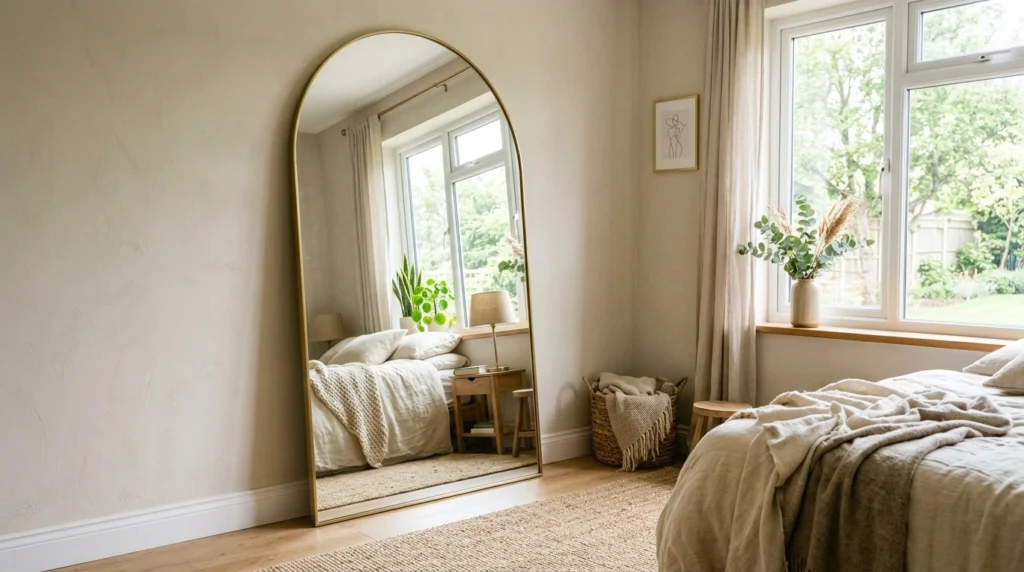17. A Minimalist Full-Length Arch Mirror