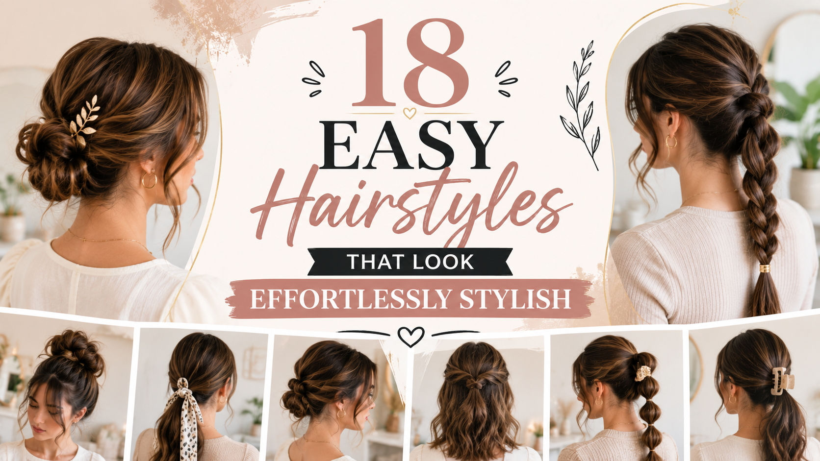 18 Easy Hairstyles That Look Effortlessly Stylish