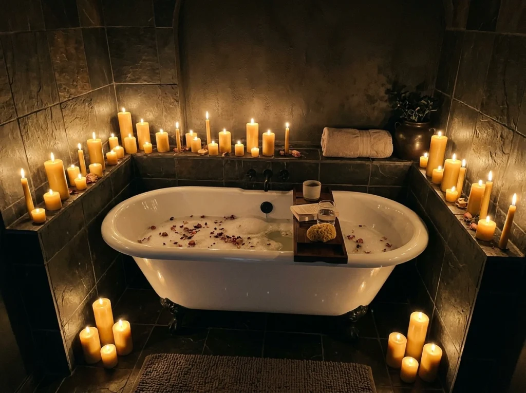 18. Romantic Candlelit Alcove Soaker