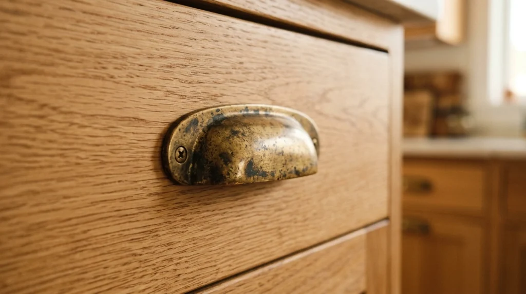 19. Unlacquered Brass Hardware That Ages Gracefully