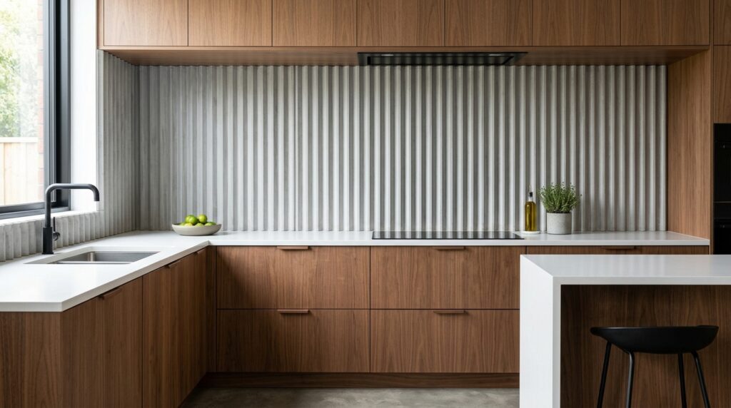 22. Fluted Concrete Mosaic Panels
