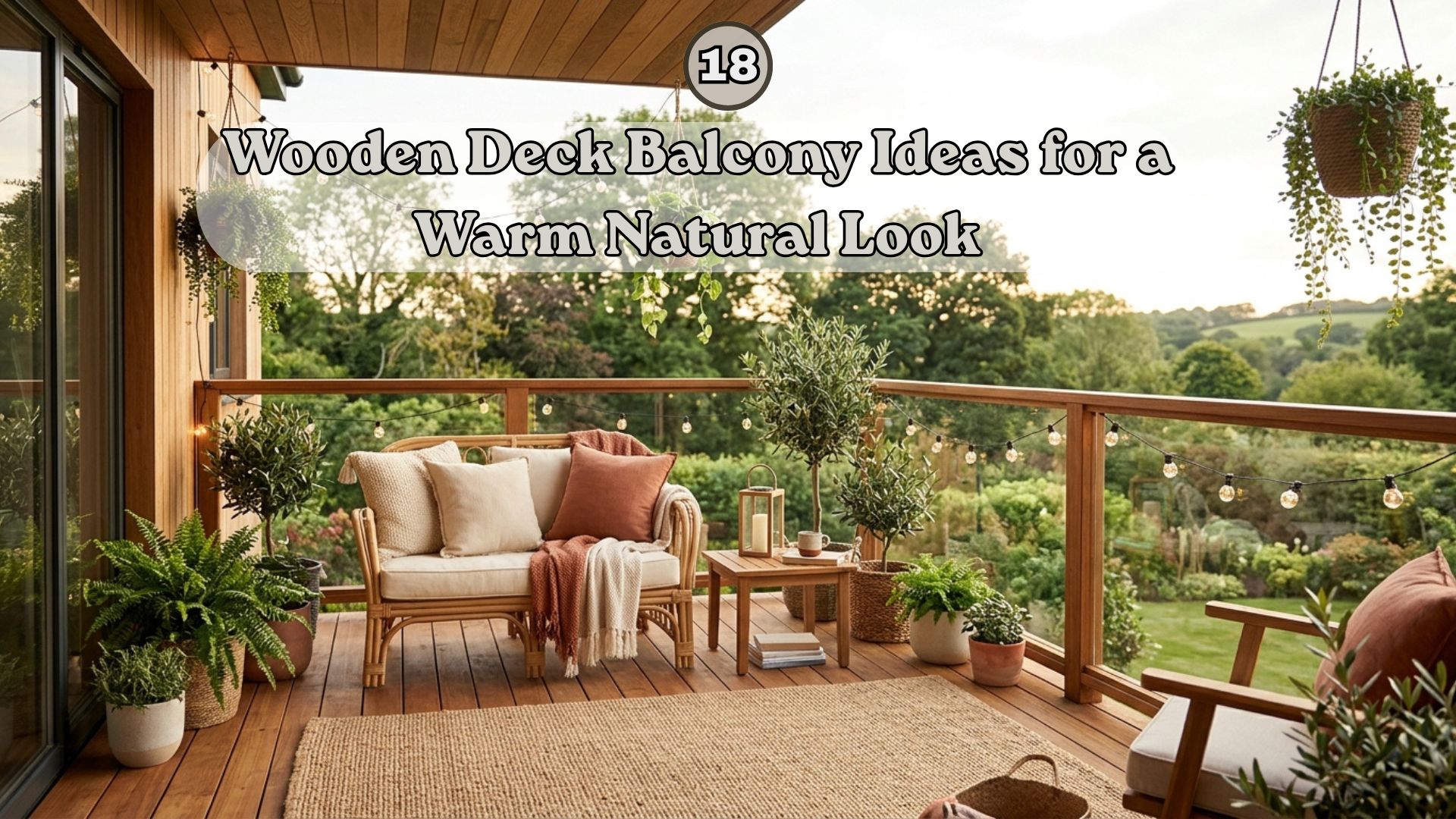Wooden Deck Balcony Ideas for a Warm Natural Look