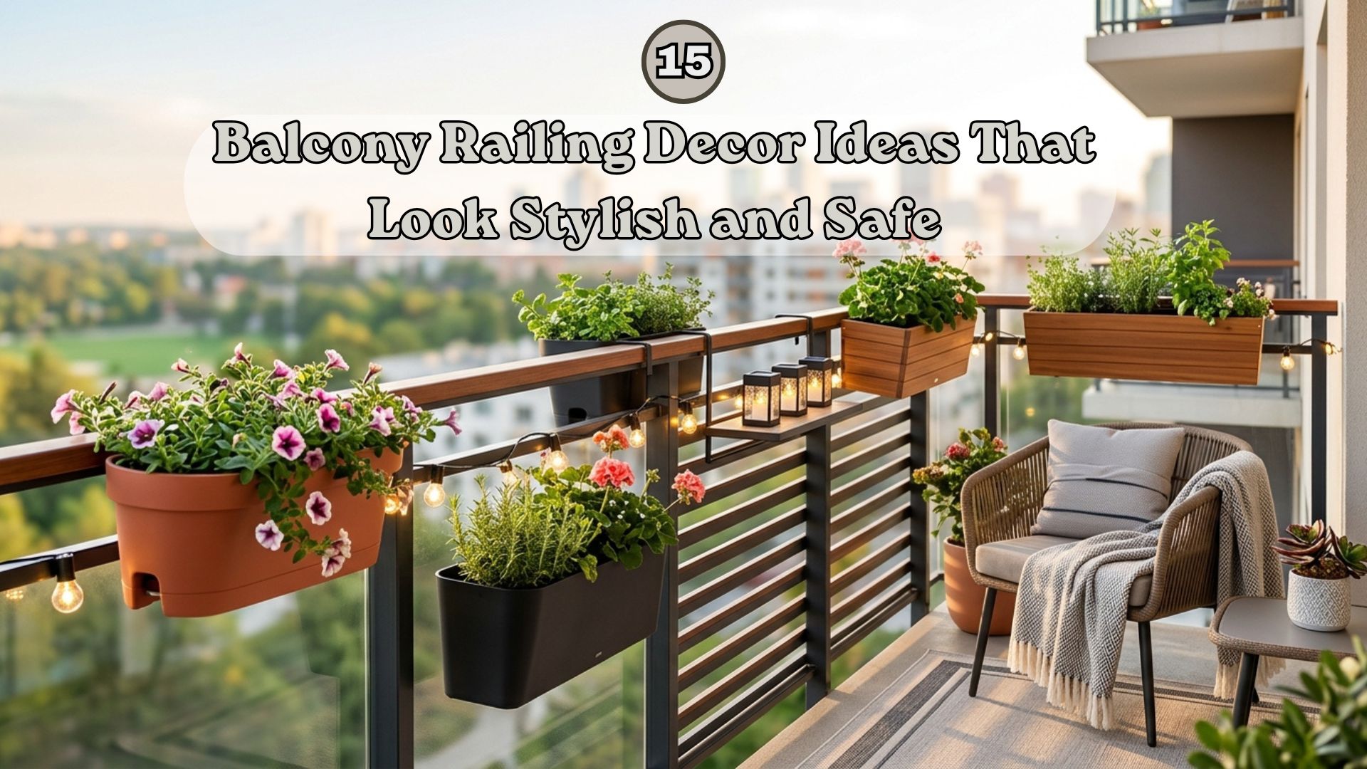 Balcony Railing Decor Ideas That Look Stylish and Safe