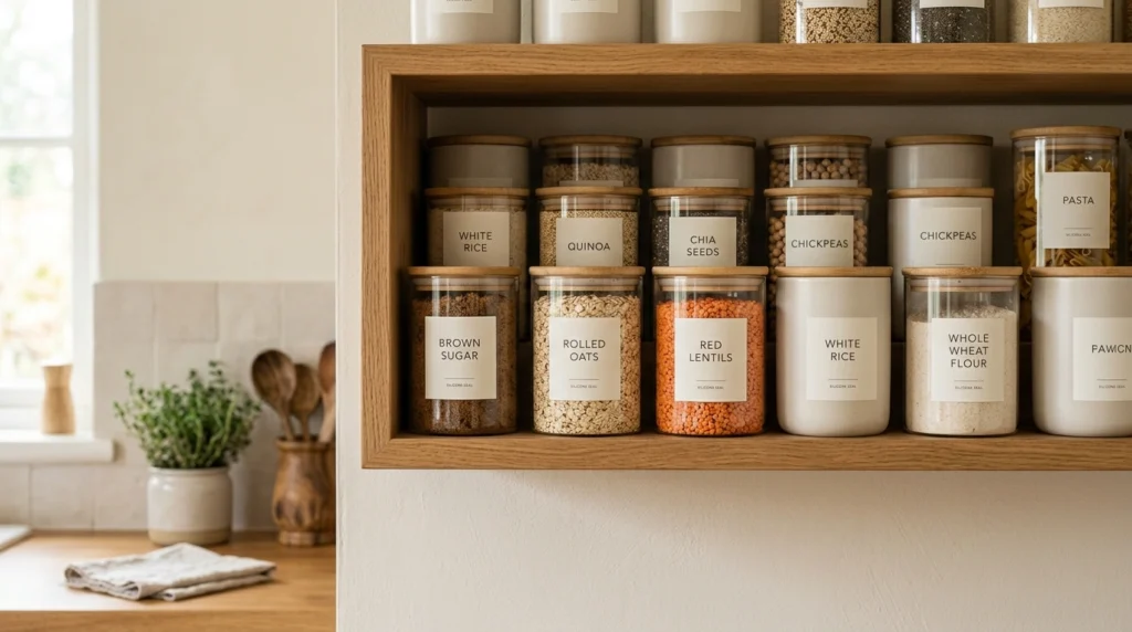 2. The Coordinated Ceramic Pantry Jar Grid