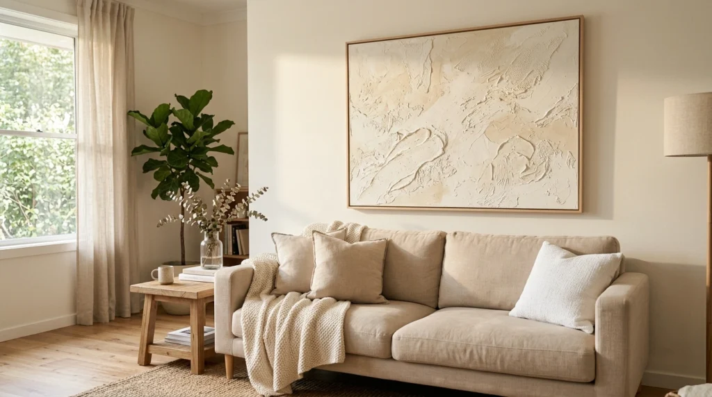 02. Oversized Textured Canvas Art