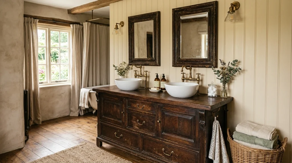 2. The Vintage Dresser Conversion Vanity