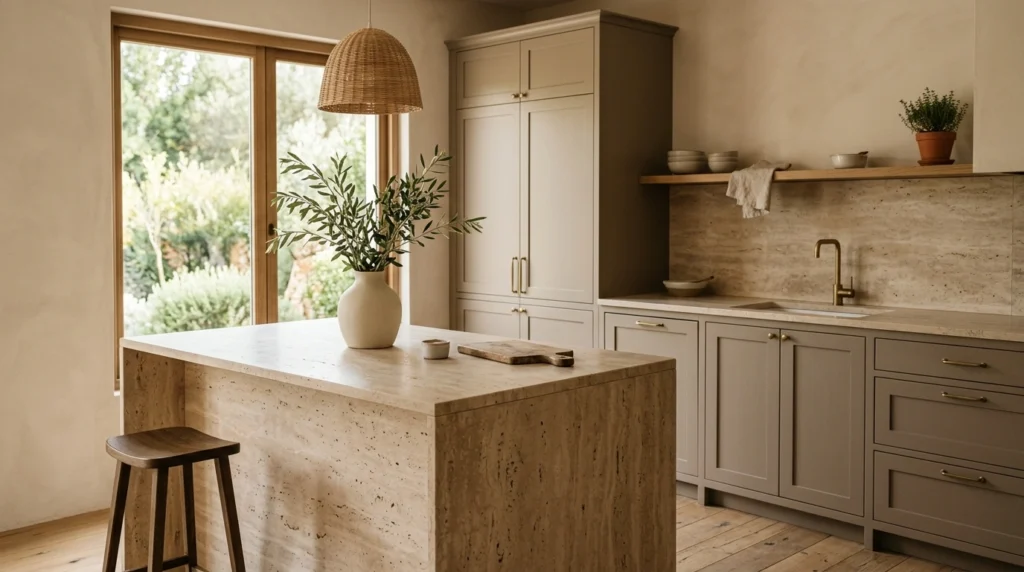 3. The Matte Taupe and Travertine Classic