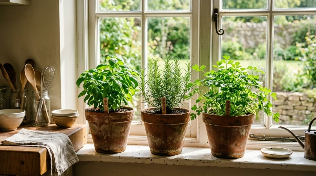 5. The Fresh Window Sill Herb Garden