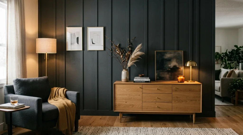 05. Deep Charcoal Vertical Board and Batten