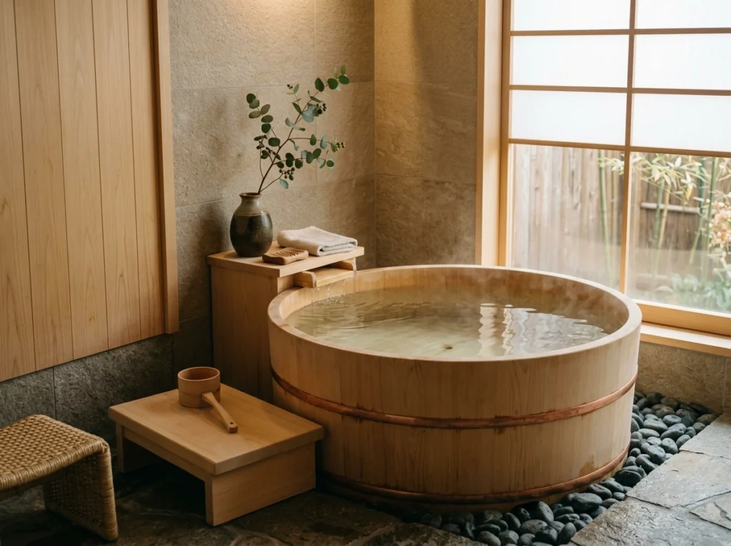 5. Japanese-Style Deep Soaking Tub