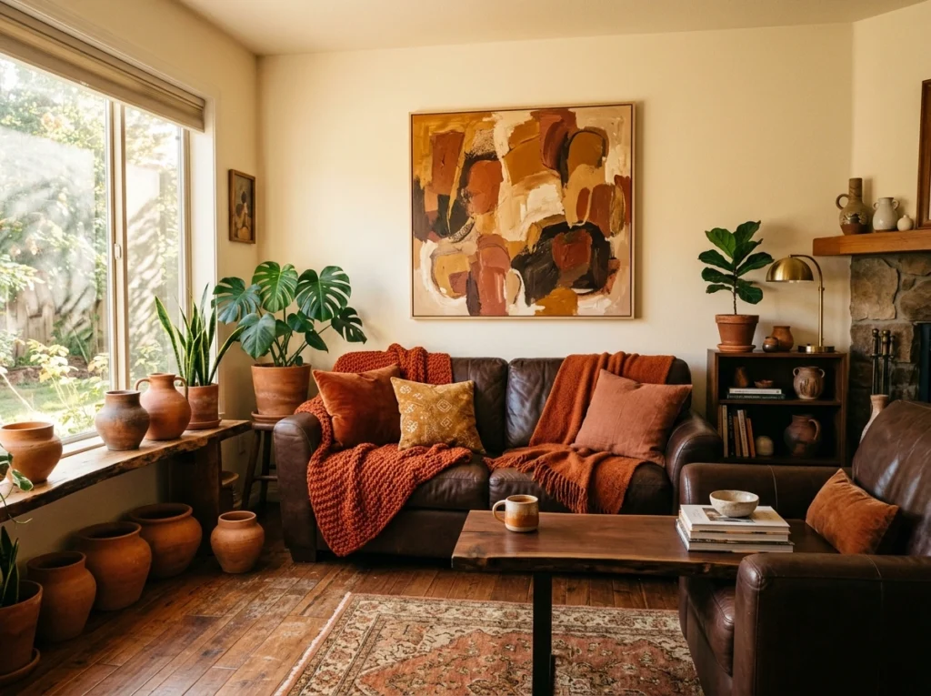 6. Rust and Terracotta Accents