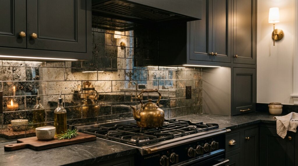 06. Antiqued Mirror Glass Tile