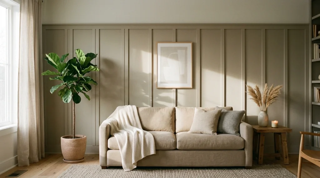 7. Tonal Board and Batten Accent Walls