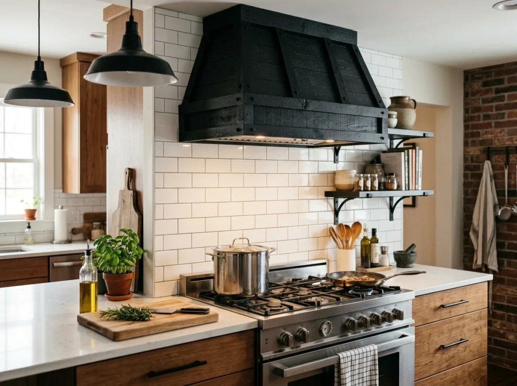 7. The Statement Black Range Hood Vent