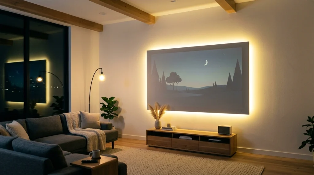 07. Integrated LED Backlit Wall Panels