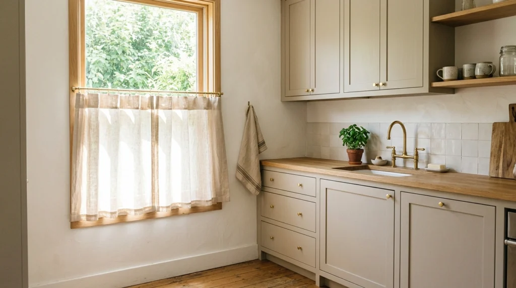8. The Greige and Linen Shaker Kitchen