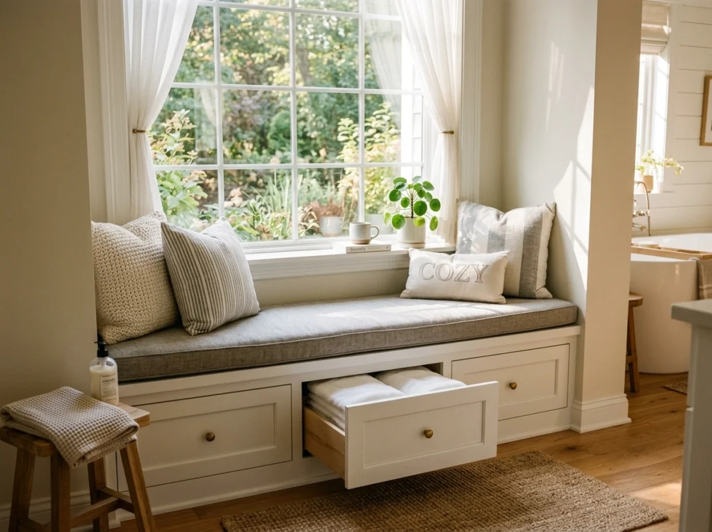 8. The Window-Seat Storage Bench Layout