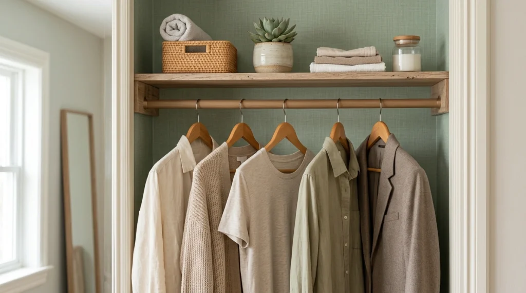 8. Muted Wallpaper Backdrop Accents