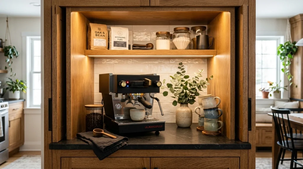 9. A Dedicated Coffee and Beverage Station