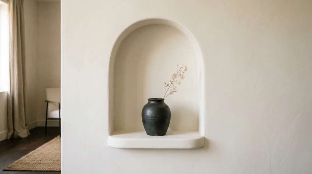 09. Arch-Shaped Recessed Wall Niche