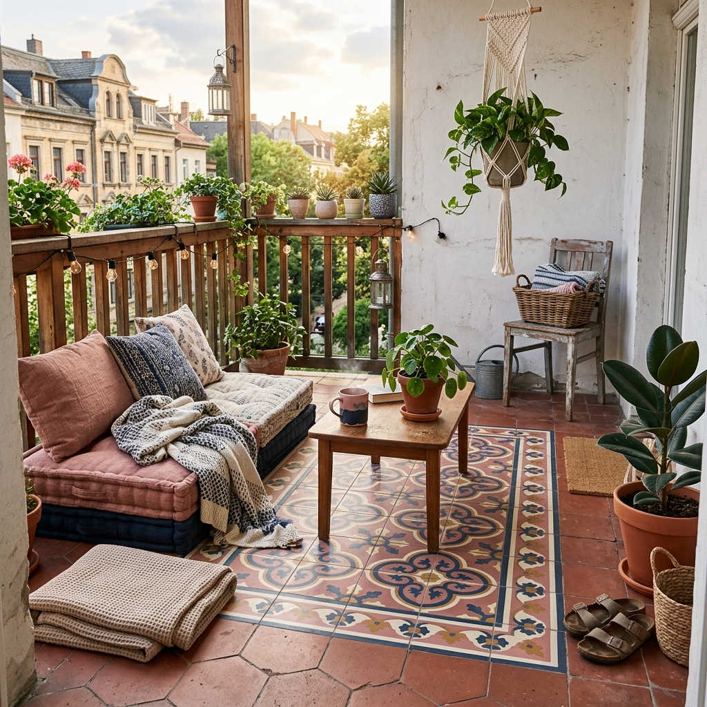 Patterned Encaustic Tiles for Boho Personality