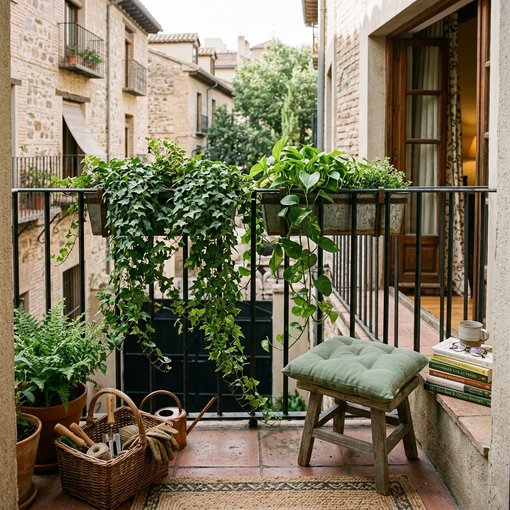 Trailing Greenery in Secure Hanging Boxes