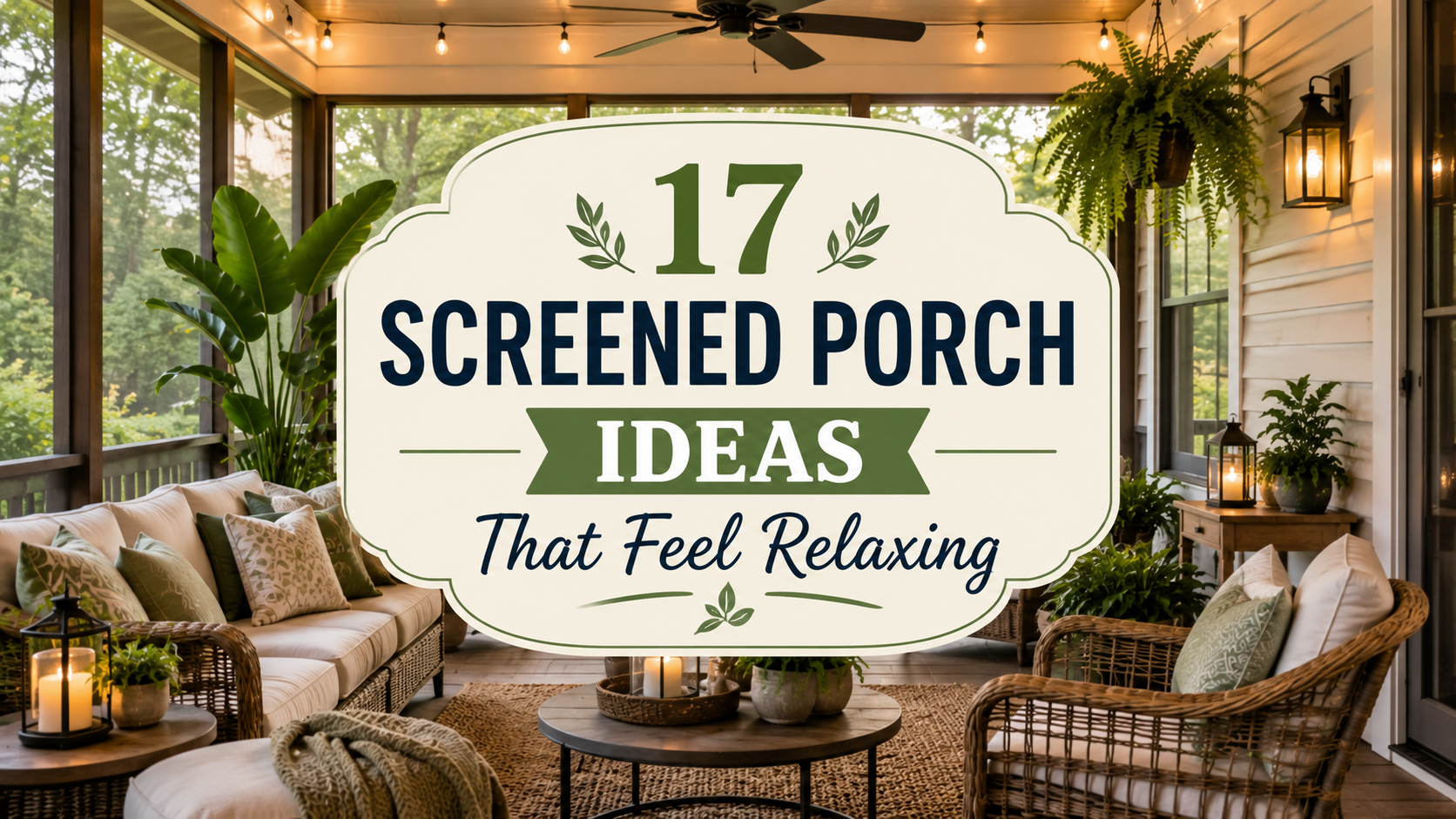 17 Screened Porch Ideas That Feel Relaxing