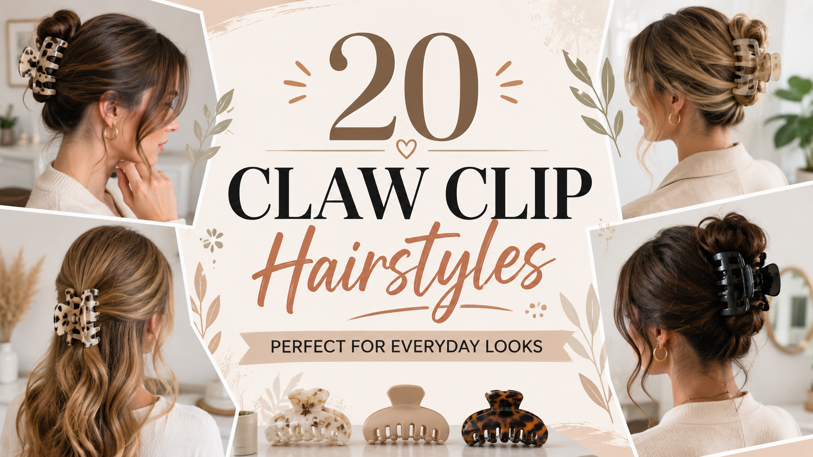 20 Claw Clip Hairstyles Perfect for Everyday Looks