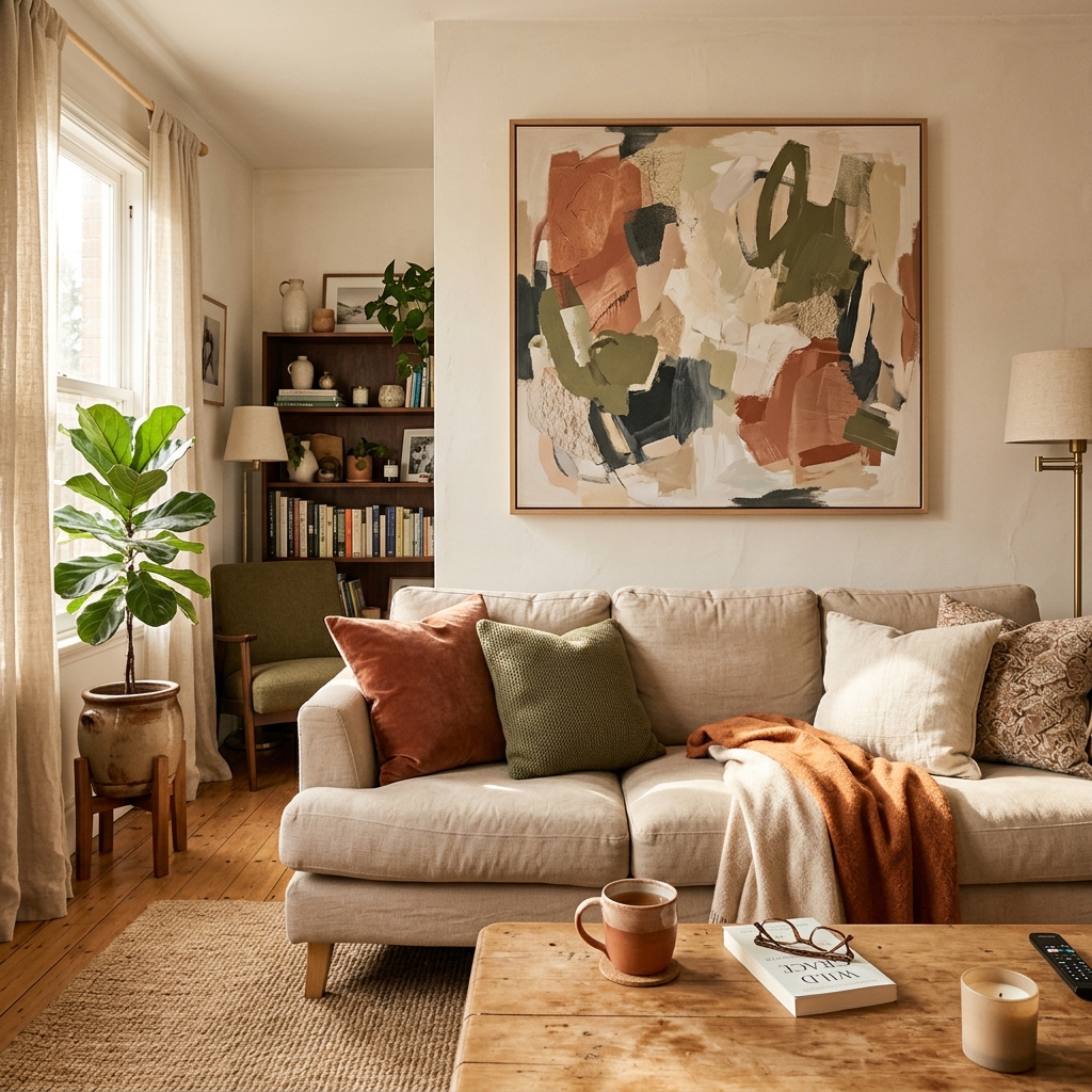 Add Oversized Abstract Wall Art