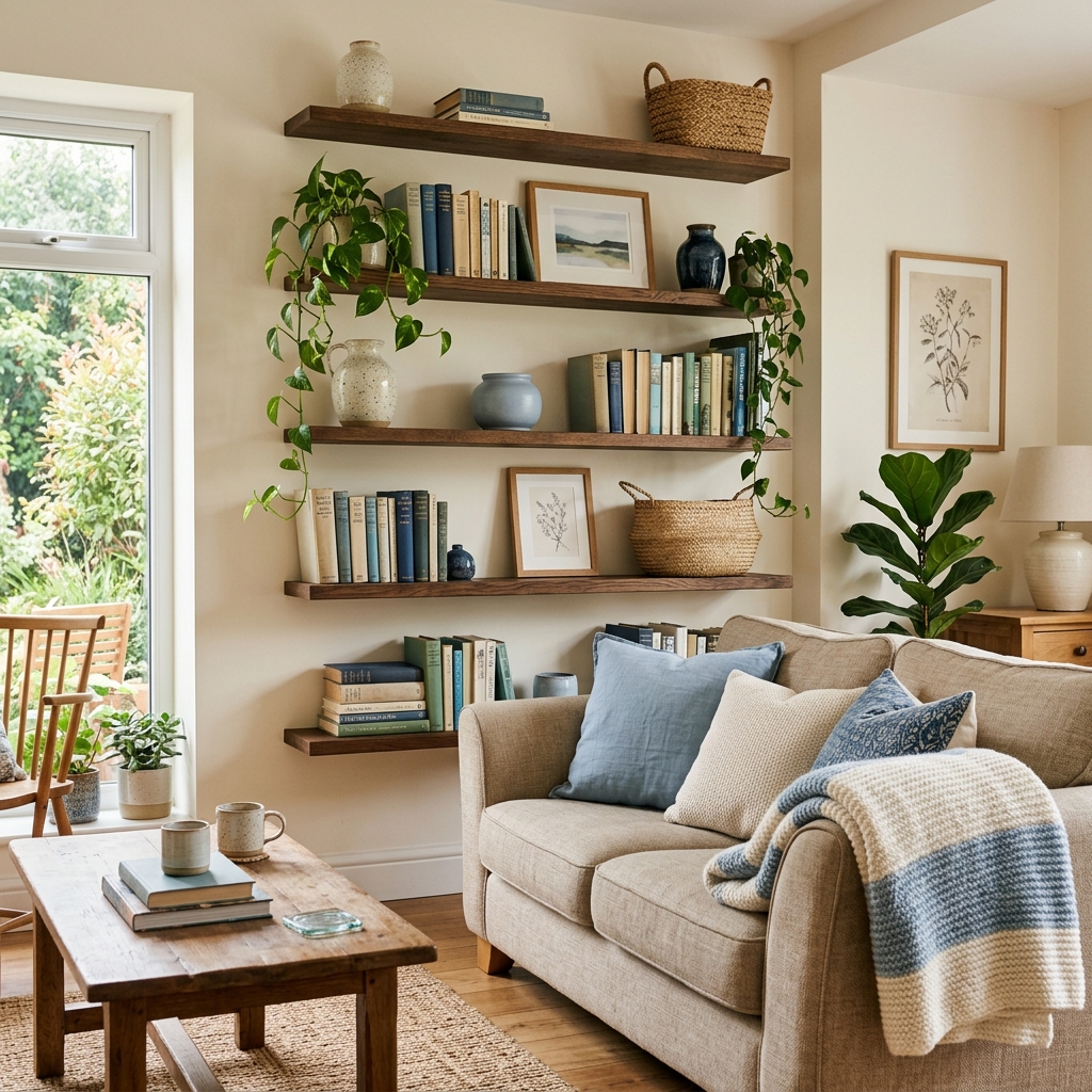 Style Floating Shelves with Personality