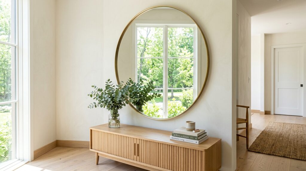 Statement Mirror to Bounce Light