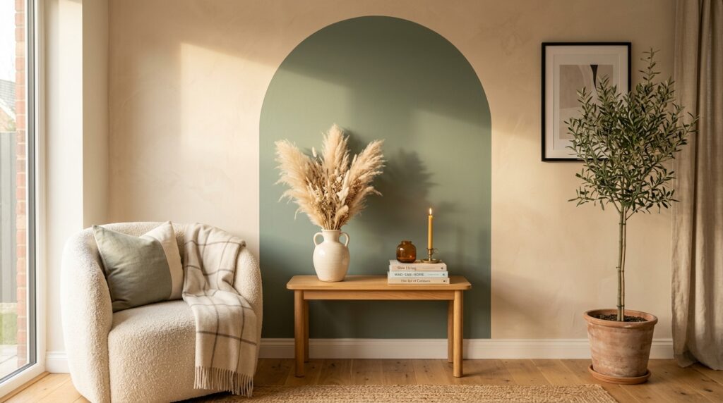 A Bold Painted Arch Accent Wall