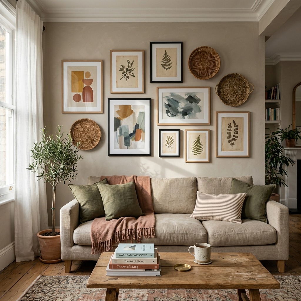 Terracotta-Inspired Gallery Wall That Tells a Story