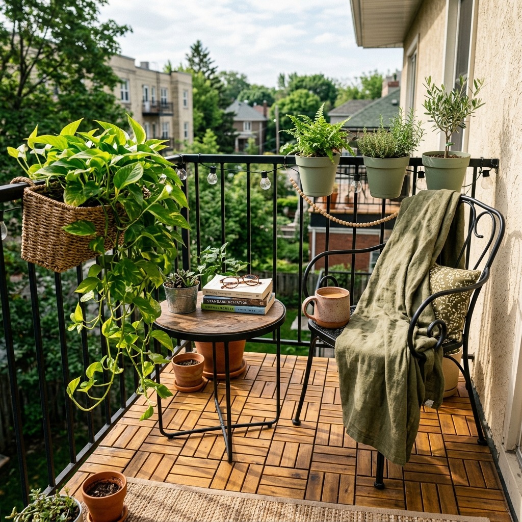 Interlocking Wood Deck Tiles for Instant Warmth