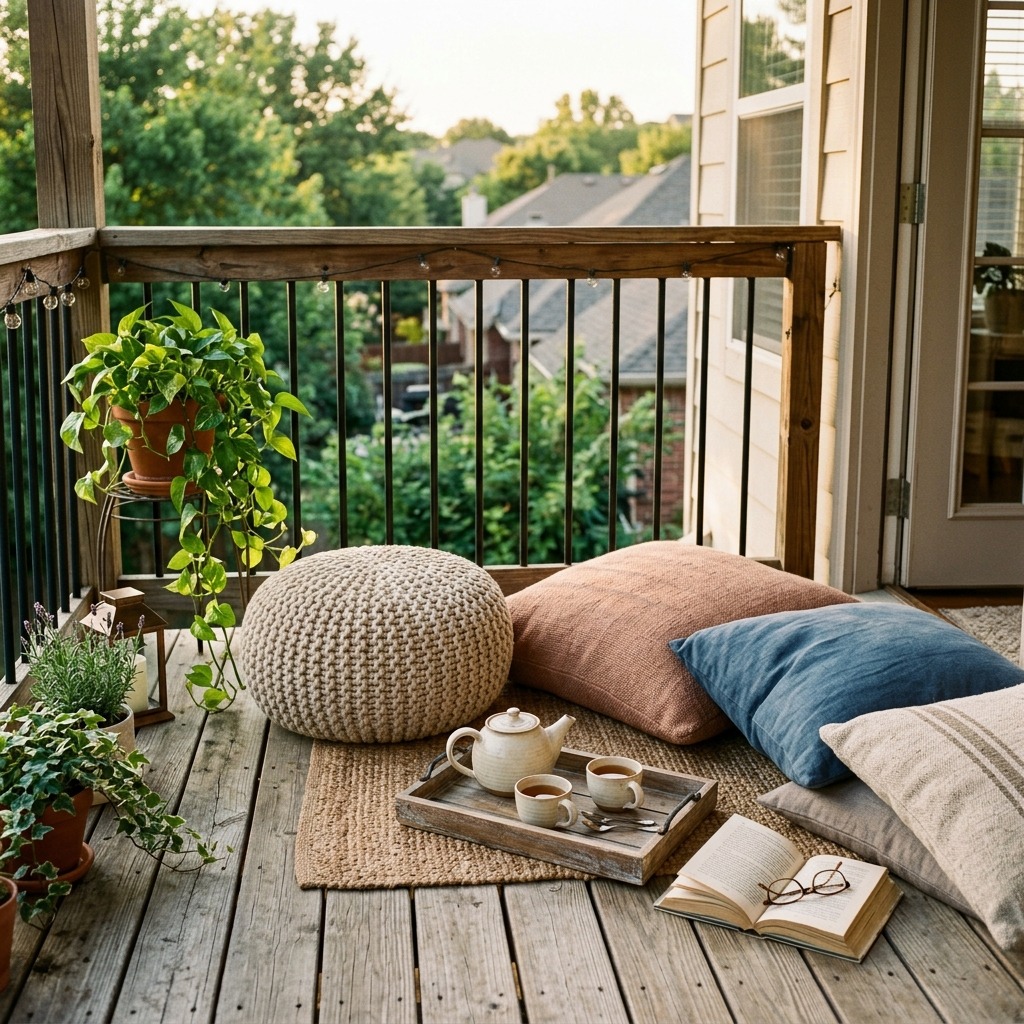 Floor Cushions and Poufs for Relaxed Seating