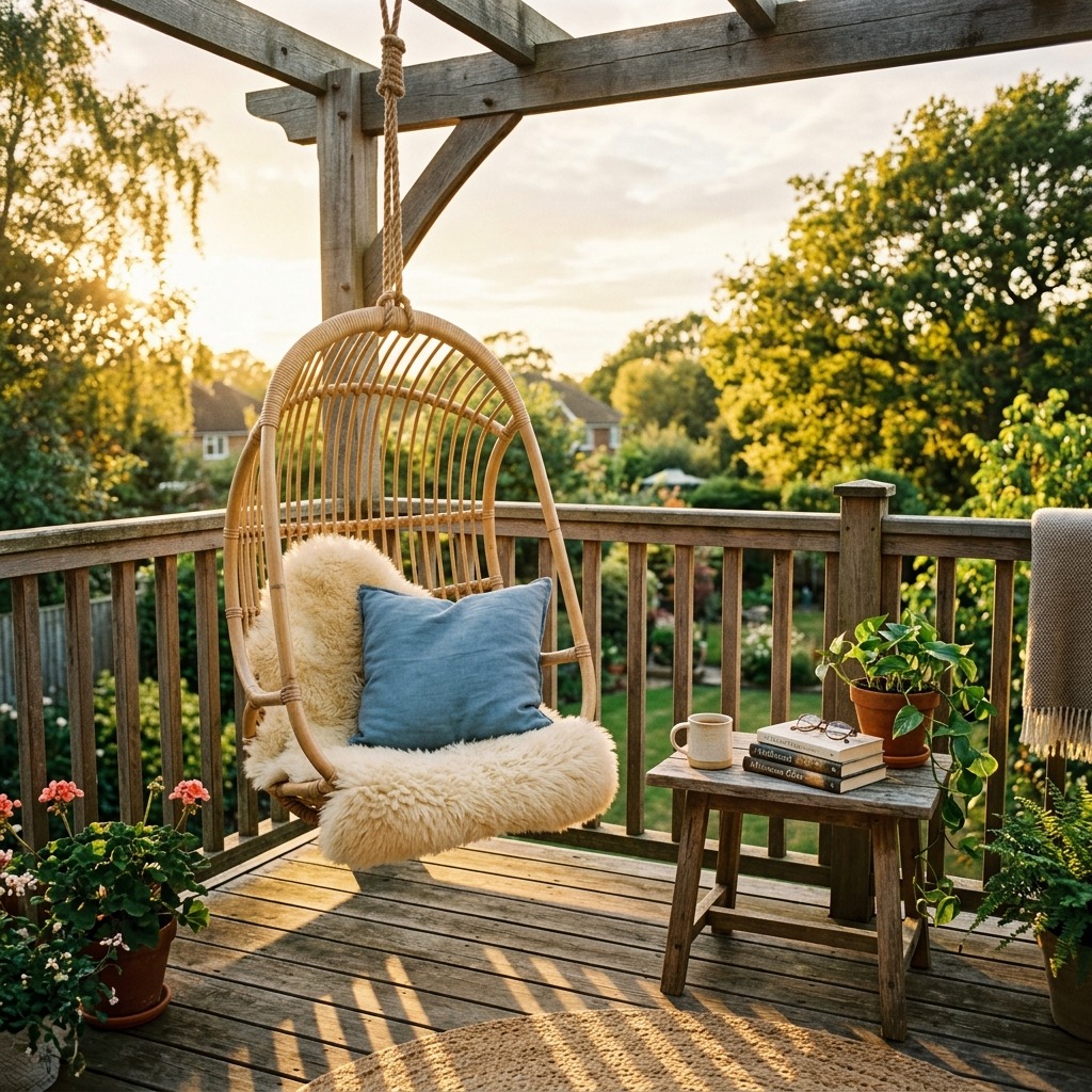 A Hanging Chair or Hammock Nook