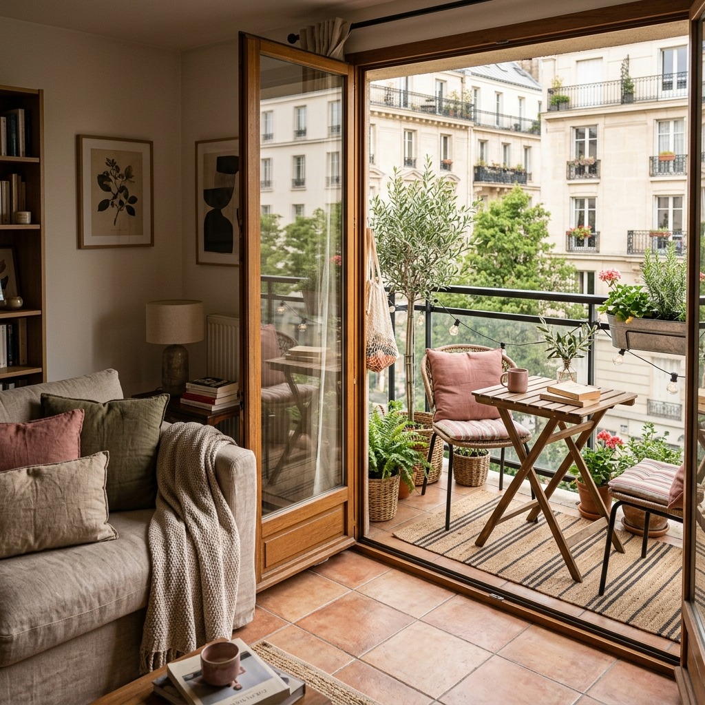 Continuous Indoor-Outdoor Tiles for Seamless Flow