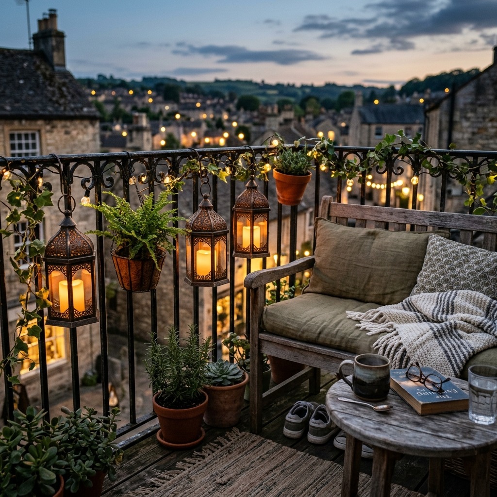 Glowing Lanterns That Sway in the Evening Breeze