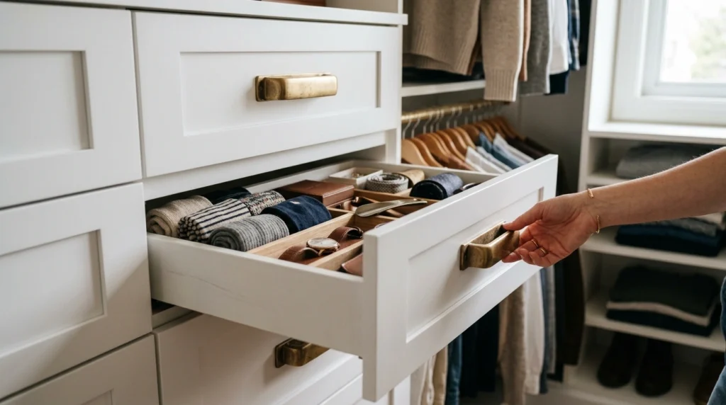 10. Brass Hardware and Custom Pulls