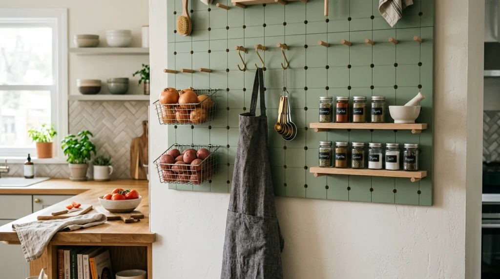 10. The Pegboard Custom-Grid Wall