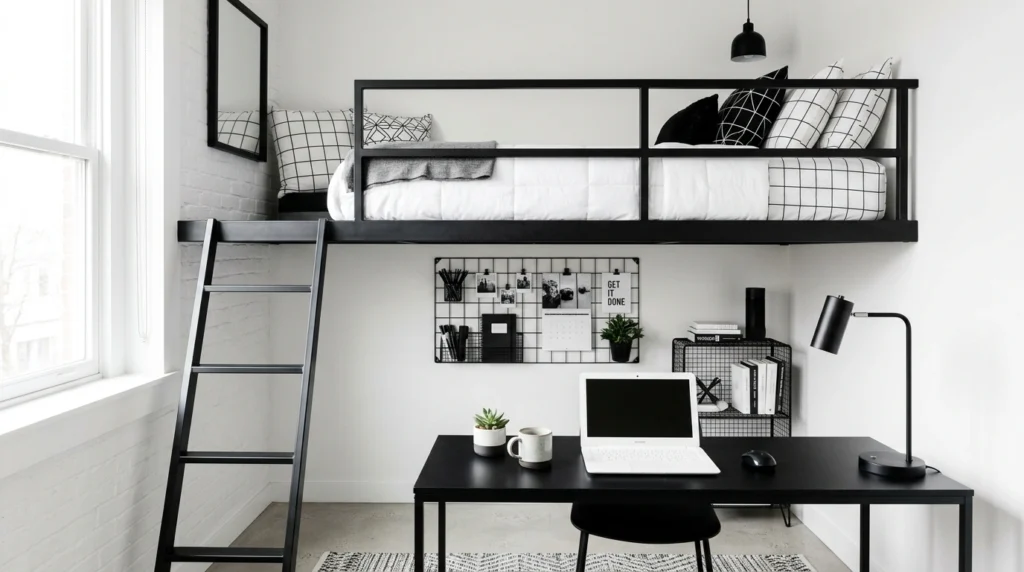 11. Minimalist Monochrome Loft