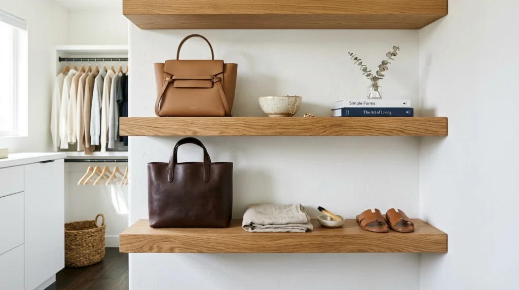 12. Floating Shelves with Concealed Hardware
