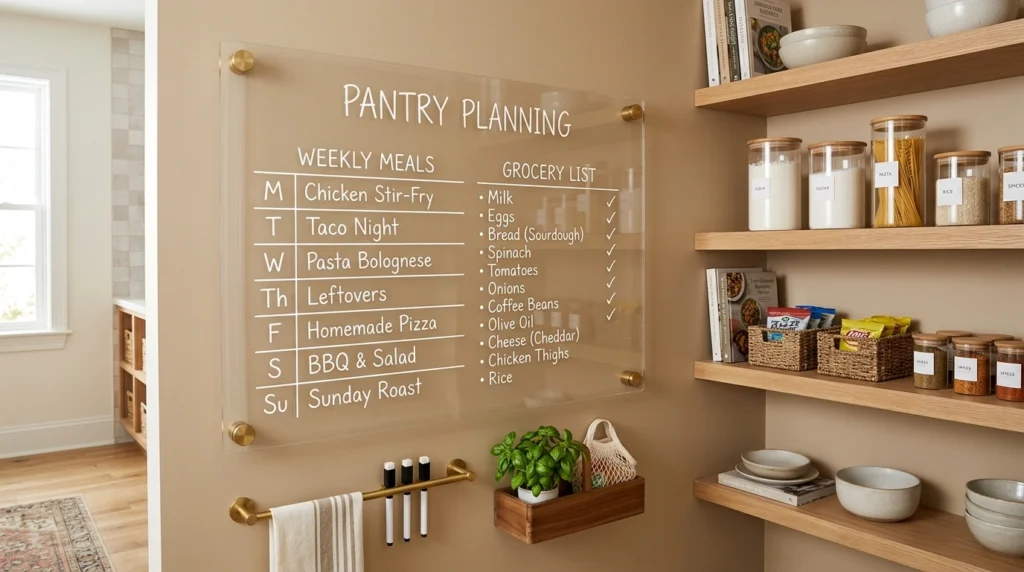 12. Chalkboard or Acrylic Planning Walls