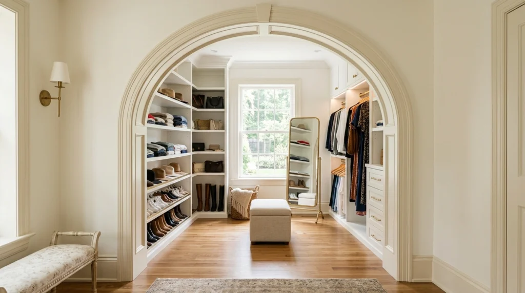 13. Architectural Archways and Soft Curved Millwork
