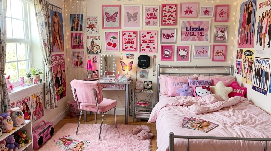 13. Y2K Pink Nostalgia Lounge