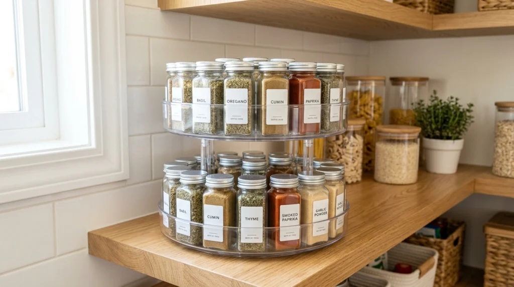 14. Double-Decker Lazy Susan for Spices